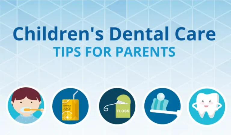 Childrens Dental Care Tips Infographic