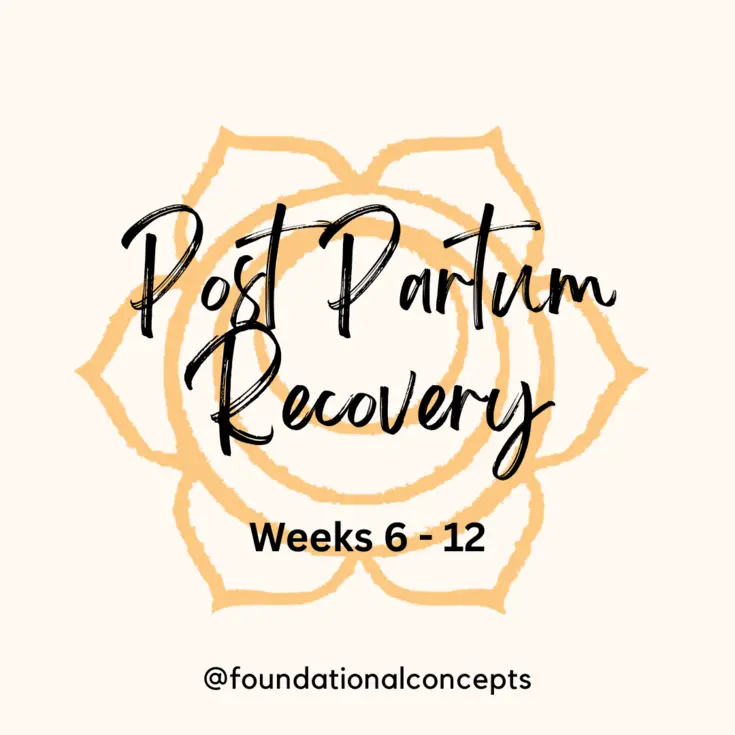 Postpartum Recovery Weeks 6 12