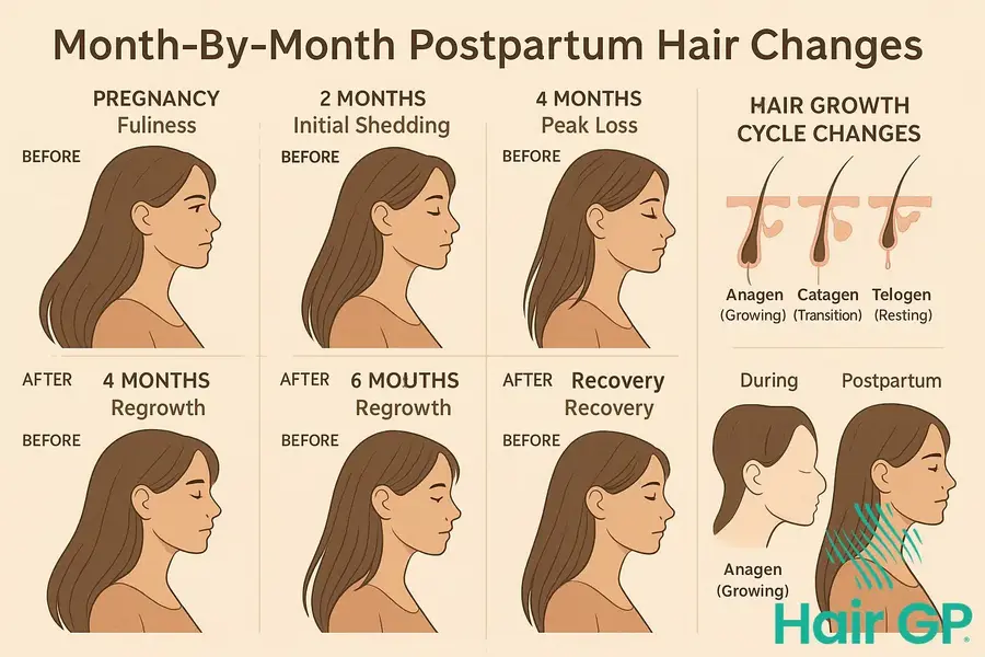 Postpartum Month By Month Hair Timeline What To Expect
