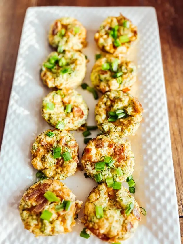 Broccoli Cheddar Bacon Egg Bites